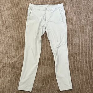 lululemon Men’s Commission Slim Pants 34 x 34 Grey/Khaki